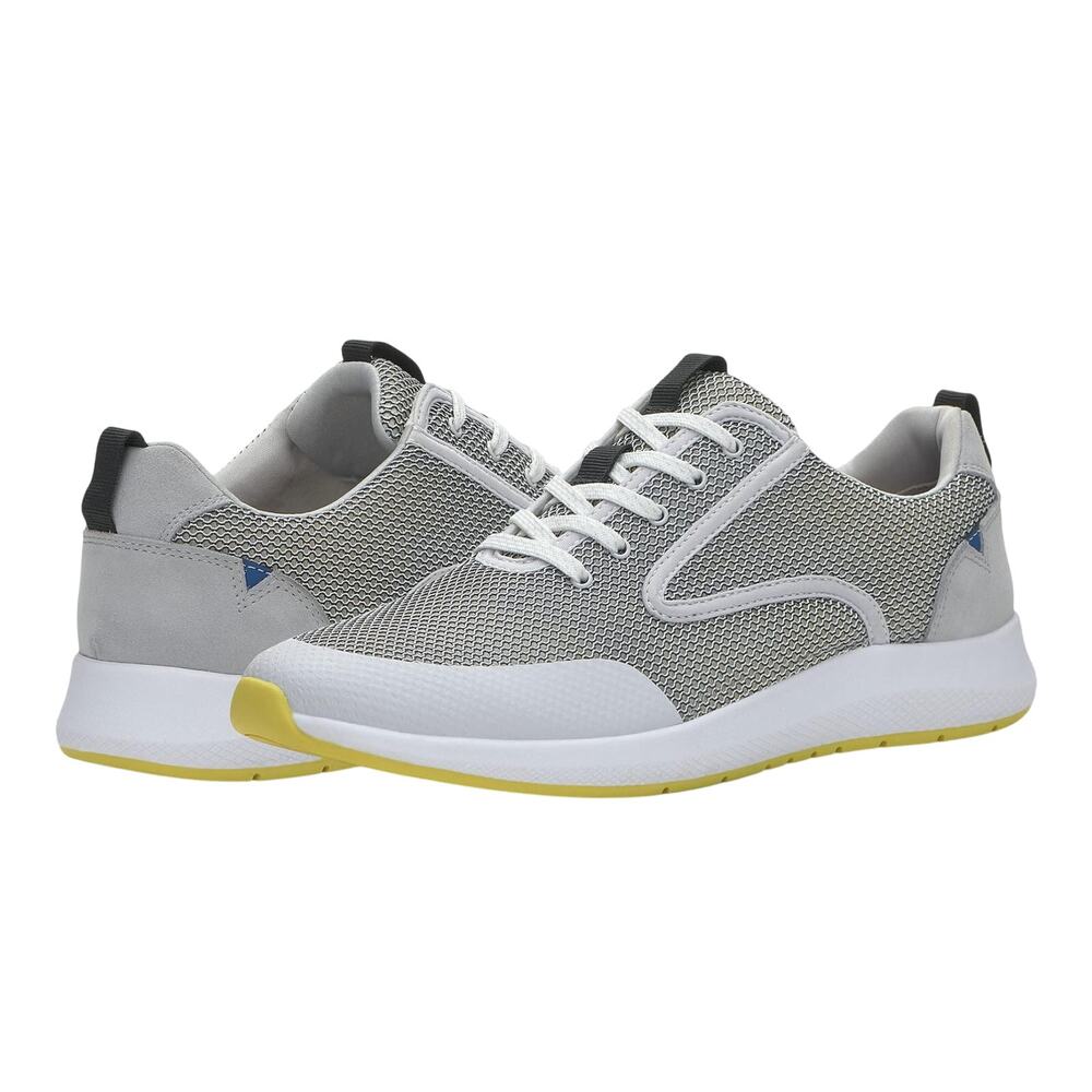 Vince Camuto Mens Emmitt Casual Sneakers US 10.5 M EU 43.5 Grey White NIB